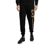 EA7 Emporio Armani Pantaloni jogger uomo Logo Series 7M000571AF13512 cotone Nero Oro MC004