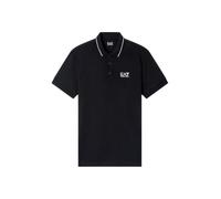 EA7 Emporio Armani Polo da Uomo Core Identity in Piquet Stretch, 8NPF16 (IT, Testo, 3XL, Regular, Regular, Nero)