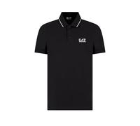 EA7 Emporio Armani Polo da Uomo Core Identity in Piquet Stretch, 8NPF16 (IT, Testo, 3XL, Regular, Regular, Nero)
