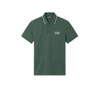 EA7 Emporio Armani Polo da Uomo Core Identity in Piquet Stretch, 8NPF16 (IT, Testo, L, Regular, Regular, Verde Cilantro)