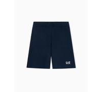 EA7 Emporio Armani Shorts Core Identity in cotone uomo pantaloncini bermuda blue