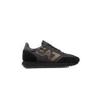 EA7 EMPORIO ARMANI Sneaker Training Tessuto/Pelle Nero/Gold Unisex US24EA08 X8X101 38