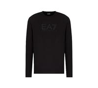 EA7 Emporio Armani T-Shirt Uomo a Maniche Lunghe Visibility in Cotone Stretch 7M000227AF10373 8059659223010 - Nero M