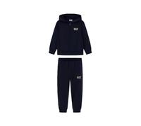 EA7 Emporio Armani Tuta Bambino in Cotone con Zip e Logo sulla Schiena 7B000031AF10380 8059797185348-10A 10A Nero Oro