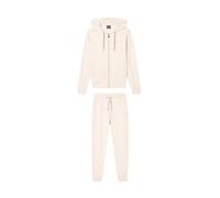 EA7 Emporio Armani Tuta Donna Evolution in jersey di misto viscosa stretch con cappuccio 8NTV51TJ9RZ (IT, Testo, XXL, Regular, Regular, Beige)