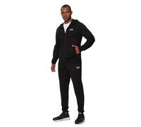 EA7 Emporio Armani Tuta Uomo Core IdentIty in Cotone con Cappuccio 8NPV63PJVRZ 8058997877602-5XL Nero Argento 5XL