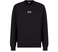EA7 FELPA GIROCOLLO UOMO NERO EMPORIO ARMANI 7 LOGO EA 3XL NERO