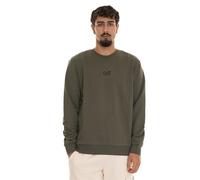 EA7 Emporio Armani Felpa girocollo Core Identity in misto cotone olive green