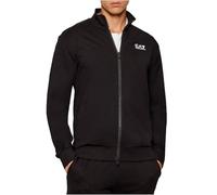 EA7 Emporio Armani Giacca di felpa nero / bianco Uomo EA7 Emporio Armani XL
