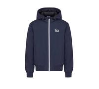 Emporio Armani Giubbotto Uomo EA7 Sailor Pile con cappuccio Blu Taglia L