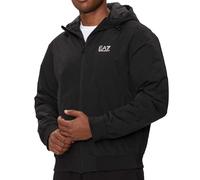 EA7 GIACCA GIUBBOTTO UOMO NERO EMPORIO ARMANI CAPPUCCIO SAILOR PILE EA S NERO