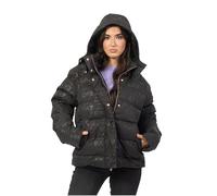 EA7 Giacca imbottita invernale con cappuccio e stampa ARMANI 6DTB12 TNGGZ 1200, Nero , S