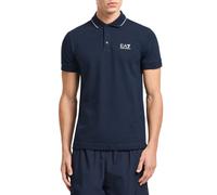 EA7 Polo da Uomo Core Identity in Piquet di Cotone Stretch Blu Taglia S Codice 8NPF16PJVUZ-1562 Blu