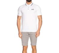 EA7 Polo Misto Cotone Uomo cod.8NPF06 White Size:XXL