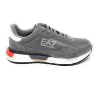 EA7 Scarpe Emporio Armani Sneaker in Mesh e Scamosciato Grigio Modello Uomo 7X000380 Numero 44 EU