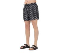 EA7 Shorts Mare Nero da Uomo con Logo all-Over M
