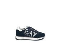 Ea7 Emporio Armani Black & White Vintage - Sneakers Basse In Suede Blu - Uomo