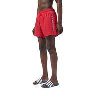 Ea7 Swimwear Sea World Silver Logo Swim Shorts Large Red