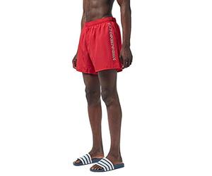 Ea7 Swimwear Sea World Silver Logo Swim Shorts XXL Red