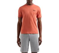 EA7 T-Shirt da Uomo Core Identity Regular in Cotone Pima Arancione Taglia S Codice 8NPT25PJVPZ-U3010 Arancione