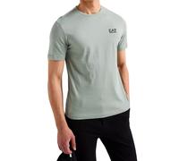 EA7 T-Shirt da Uomo Core Identity Slim in Cotone Pima Verde Taglia L Codice 8NPT26PJVQZ-U9024 Verde