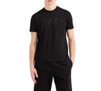 EA7 T-Shirt da Uomo Girocollo Visibility Regular in Cotone Nera Taglia M Codice 7M000224AF10375-UC001 Nero