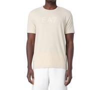 EA7 T-Shirt da Uomo Girocollo Visibility Slim Fit Beige Taglia M Codice 7M000...