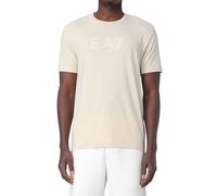 EA7 T-Shirt da Uomo Girocollo Visibility Slim Fit Beige Taglia XXL Codice 7M000225AF10373-U1079 Beige