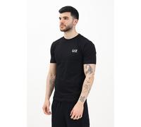 EA7 T-shirt Uomo Nero T-shirt a manica corta con stampa logo Primavera estate 2