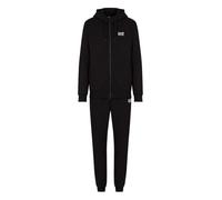 EA7 TUTA UOMO NERO FELPA GIACCA ZIP CAPPUCCIO PANTALONI EMPORIO ARMANI 7 EA SPORT 4XL NERO