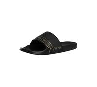 EA7 Uomo Ciabatte A Strisce Di Marca, Black/Gold, 40 EU