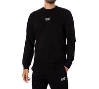 EA7 Emporio Armani Felpa nero / bianco Uomo EA7 Emporio Armani L