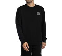 EA7 Uomo Felpa con toppa con logo, Nero