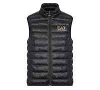 EA7 Uomo Gilet In Piumino, Black/Gold, XXL