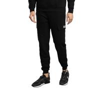 EA7 Uomo Pantaloni da jogging regolari con logo, Nero