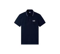 EA7 Polo da Uomo Core Identity in Piquet di Cotone Stretch Blu Taglia M Codice 8NPF16PJVUZ-1562