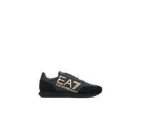 EA7 Uomo Scarpe da ginnastica con logo grande, Nero