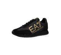 Ea7 Emporio Armani Black & White Vintage - Sneakers Basse In Suede Nero - Taglia