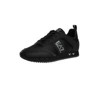 EA7 Uomo Scarpe da Ginnastica con Logo in Rete di Carbonio, Black/Silver, 42.5 EU