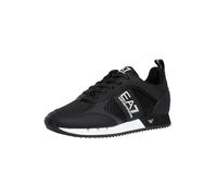 EA7 Uomo Scarpe da Ginnastica in Rete con Logo Sportivo, Black/White, 43 EU