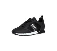 EA7 Uomo Scarpe da ginnastica in rete con logo sportivo, Nero
