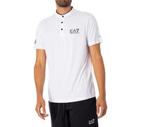 EA7 Uomo T-shirt con colletto Ventus 7, bianca