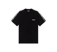 EA7 Uomo T-Shirt con Nastro con Logo, Black, XL