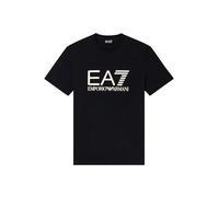 EA7 Uomo T-Shirt Slim con Logo Grafico, Black/Gold, M