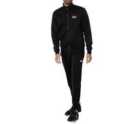 EA7 Uomo Tuta Con Zip Con Logo, Black, XL