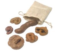 eaacaa 6 pezzi in plastica falsa Poop, Poop Stretchy Poop, Stuffing and Catching, Comes with Drawstring Bag, for April Fool's Halloween