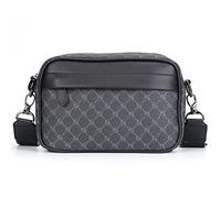 eaacaa Borsa a Tracolla Uomo in Pelle PU, Crossbody Bag, Borsa Tracolla Uomo Quadrata Piccola, Borsa Tracolla da Lavoro Uomo per Viaggi d'Affari e Lavoro, Quotidiano