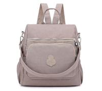 eaacaa Zaino Donna Elegante Borse a Zainetto Antifurto Multifunzionale Borse a Spalla Grande Capacità Viaggio Zaino Scuola Casuale Daypack (Beige)