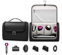EAAGHK Custodia Impermeabile per Asciugacapelli, Borsa da Viaggio da Appendere per Asciugacapelli, Custodia Protettiva Antiurto con Divisorio Compatibile con Dyson Airwrap e Shark FlexStyle