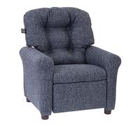 Eaasok THE CREW FURNITURE Traditional Kids Recliner, Toddler Ages 1-5 Years, Home Décor Polyester Linen, Gray